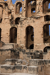 Image showing The amphitheater in El-Jem, Tunisia