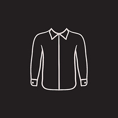 Image showing Shirt sketch icon.