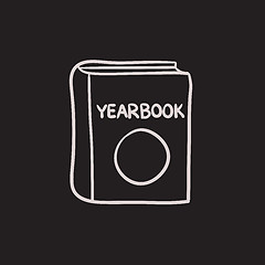 Image showing Yearbook sketch icon.