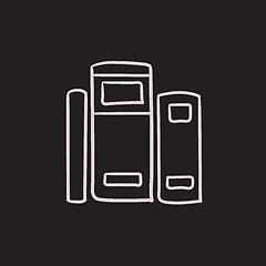 Image showing Books sketch icon.