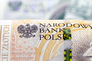 Image showing Polish Zloty closeup