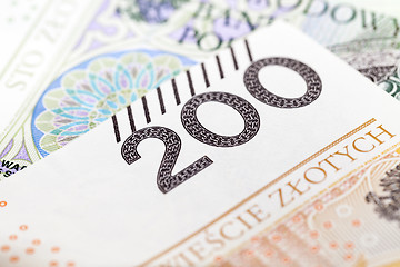 Image showing Polish Zloty closeup