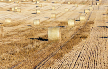 Image showing stack of straw in the field