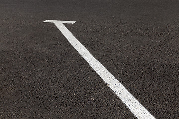 Image showing road markings, close-up