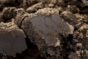 Image showing plowed land, close-up