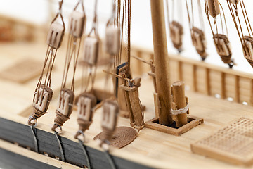 Image showing wooden ship model