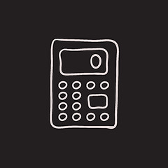 Image showing Calculator sketch icon.