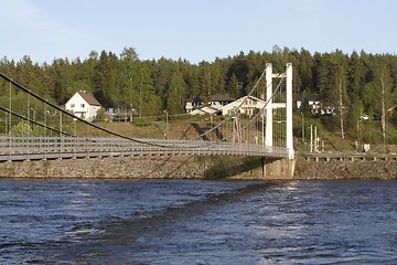 Image showing Bridge over the river Glomma.