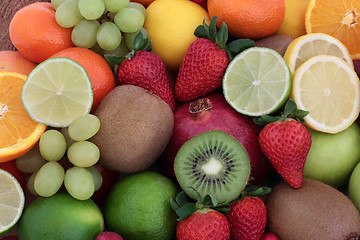 Image showing Fresh Fruit Background