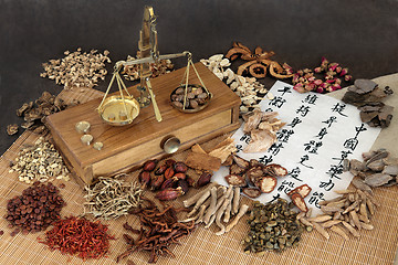 Image showing Chinese Apothecary Herbs