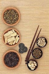 Image showing Herbal Medicine with I Ching Coins