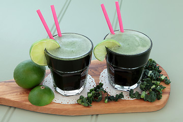 Image showing Kale and Lime Health Drink