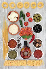 Image showing  Italian Food Selection