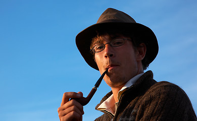 Image showing Smoking man