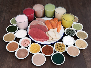 Image showing Superfood and Drink for Body Builders 