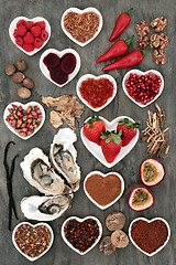 Image showing Aphrodisiac Food Collection