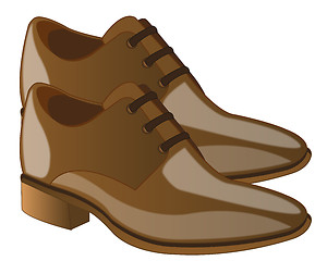 Image showing Fashionable male loafers