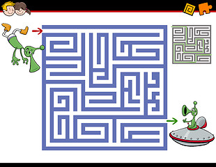 Image showing maze activity for kids