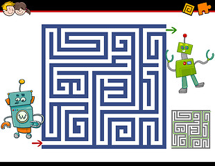 Image showing maze activity for kids