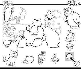 Image showing activity task coloring page