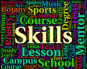 Image showing Skills Word Indicates Words Text And Ability