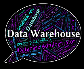 Image showing Data Warehouse Represents Facts Fact And Information