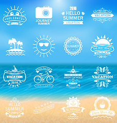 Image showing Group Summer Holidays Labels