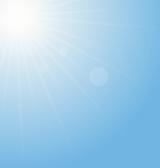 Image showing Abstract Blue Background Sunburst