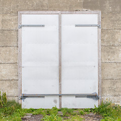 Image showing Weathered old door 