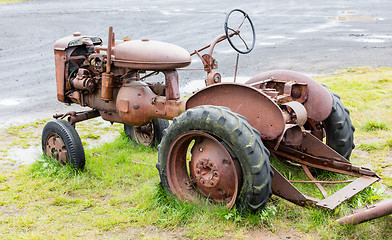 Image showing Old tractor in Iceland