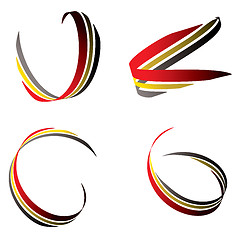 Image showing ribbon red n gold