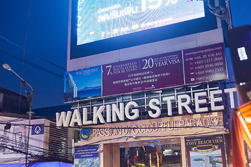 Image showing Pattaya Walking Street