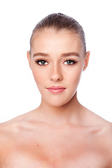 Image showing Beauty cosmetics female face