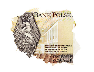 Image showing Two hundred zloty closeup