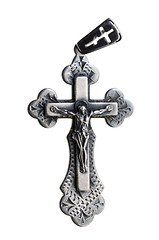 Image showing Silver orthodox cross