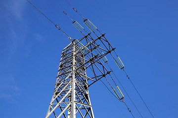 Image showing High-voltage power poles