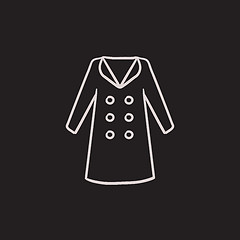 Image showing Coat sketch icon.