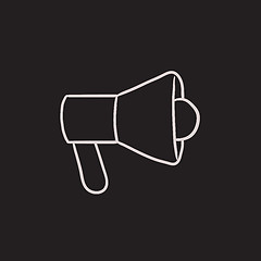 Image showing Megaphone sketch icon.