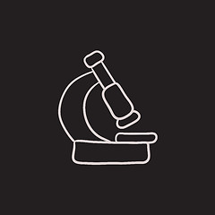 Image showing Microscope sketch icon.