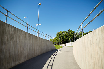 Image showing urban city tunnel construction