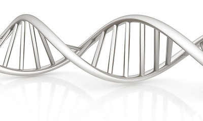 Image showing DNA structure model. 3d illustration