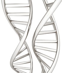 Image showing DNA structure model. 3d illustration