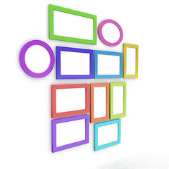 Image showing Abstract frames. Conceptual design. 3D illustration