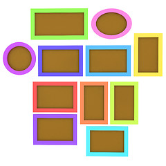 Image showing Abstract frames. Conceptual design. 3D illustration