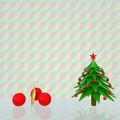 Image showing Christmas tree. 3d illustration