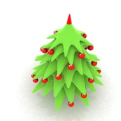 Image showing Christmas tree. 3d illustration