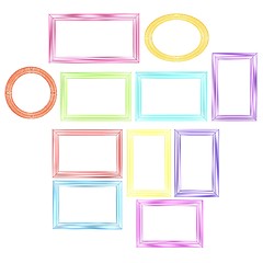 Image showing Abstract frames. Conceptual design. 3D illustration