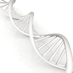 Image showing DNA structure model. 3d illustration