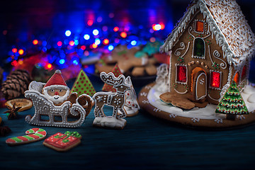 Image showing Gingerbreads for new years and christmas