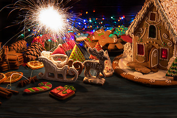 Image showing Gingerbreads for new years and christmas